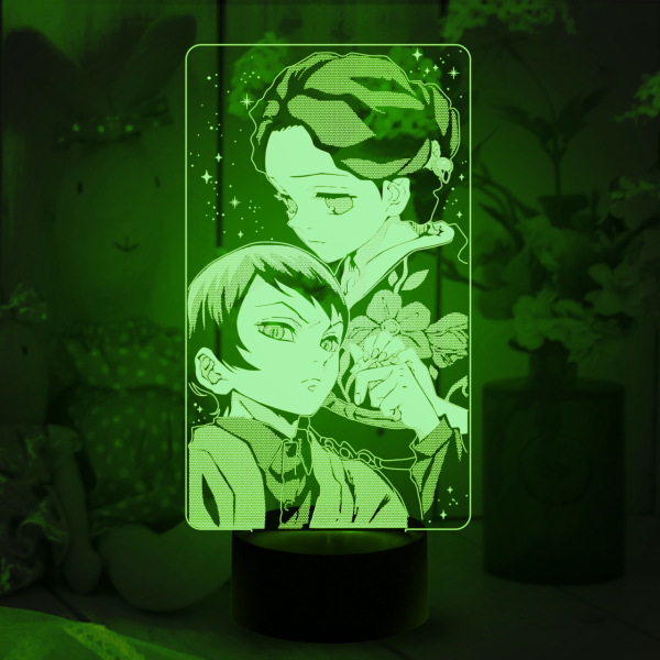 3D светильник  Тамаё и Юширо (Клинок рассекающий демонов)