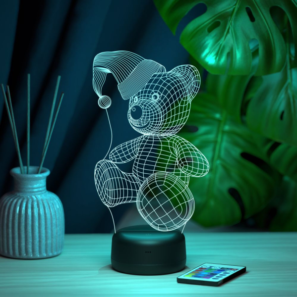 3D светильник  Светильник "Медвежонок в шапочке"