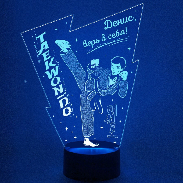 3D светильник  Тхэквондо