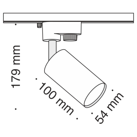 Трековый светильник Technical TR002-1-GU10-W