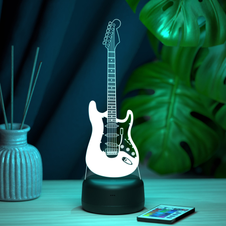3D светильник  Светильник "Электрогитара Fender Stratocaster" (гитара)
