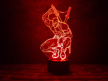 3D светильник  Дэдпул (англ. Deadpool)