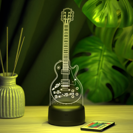 3D светильник  Светильник "Электрогитара Gibson Les Paul"