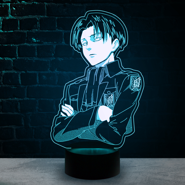 3D светильник  Леви Аккерман (Атака Титанов)