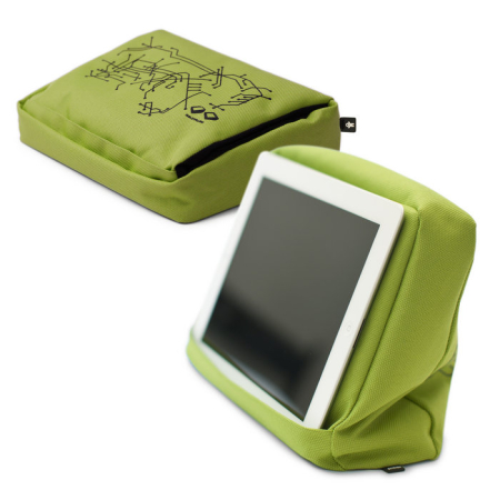Подставка с карманом для планшета hitech 2 зеленая-черная