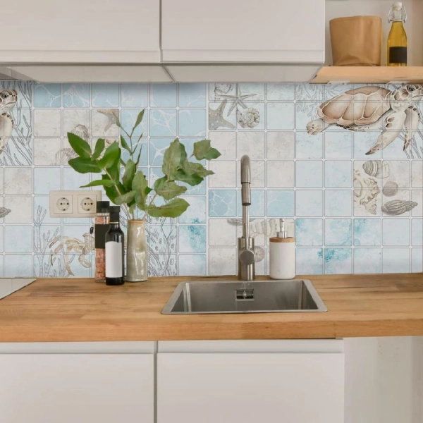 Панель ПВХ 0,2 мозаика «Морская фауна» Stella