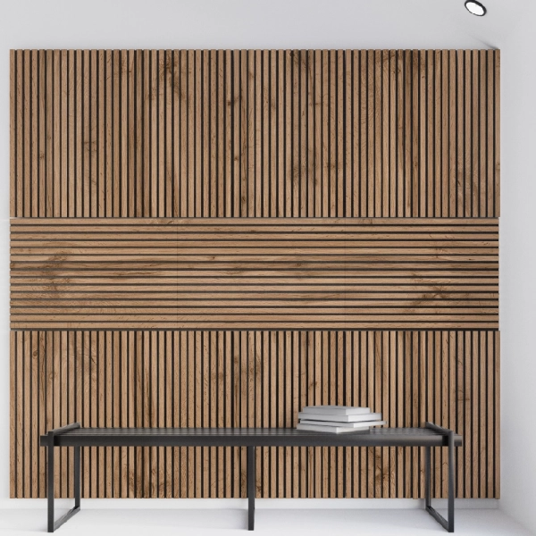 Панель Стеновая Акустическая Stella Trend Light Пекан 900х600х21 (упак. 1шт.)