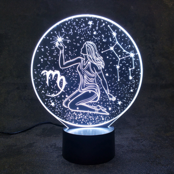 3D светильник  Зодиак - Дева