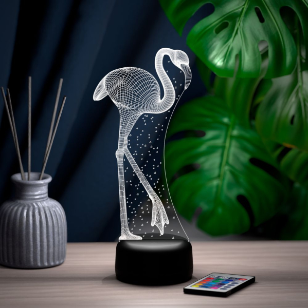 3D светильник  Светильник "Фламинго"