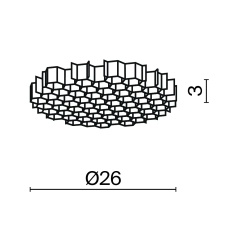Комплектующие для светильника Technical HoneyComb-D26