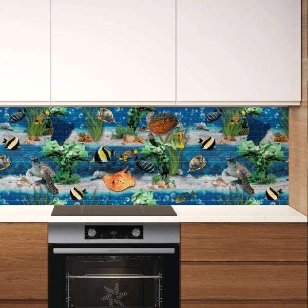 Панель ПВХ 0,3 мозаика «Подводный мир» STELLA