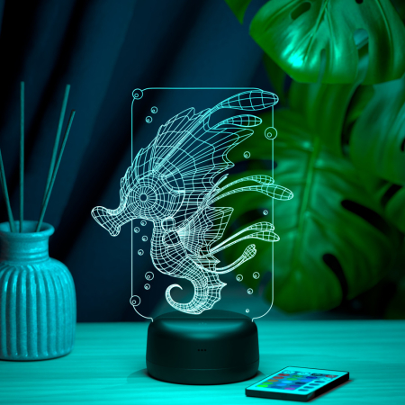 3D светильник  Светильник "Морской конёк"