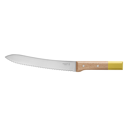 Нож кухонный parallele для хлеба 21 см желтый