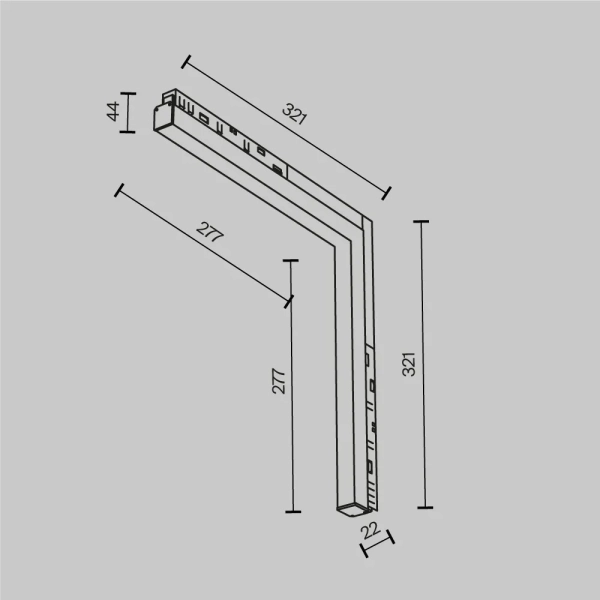 Трековый светильник Technical TR102-24W-DS-W