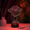 3D светильник  Светильник "Шарики сердечки"