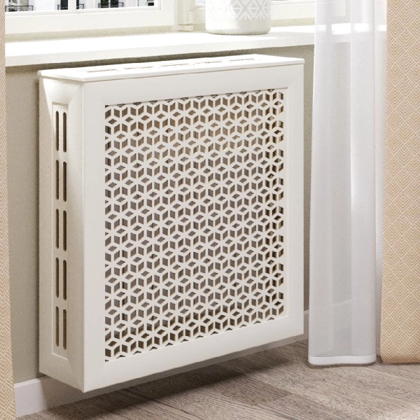 Экран для радиатора 60х60 см Илона белый STELLA