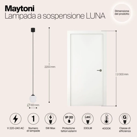 Подвесной светильник Technical P039PL-5W4K-10-B