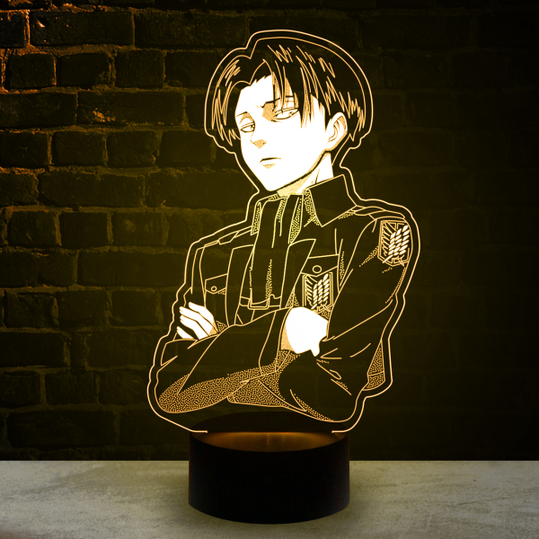 3D светильник  Леви Аккерман (Атака Титанов)