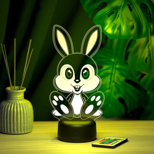 3D светильник  Светильник "Зайчик"