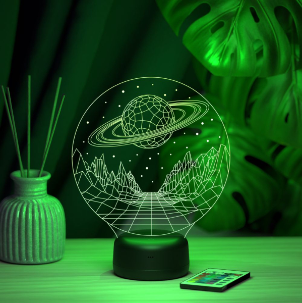 3D светильник  Светильник "Планета Сатурн"