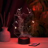 3D светильник  Светильник "Цветочный Олень"