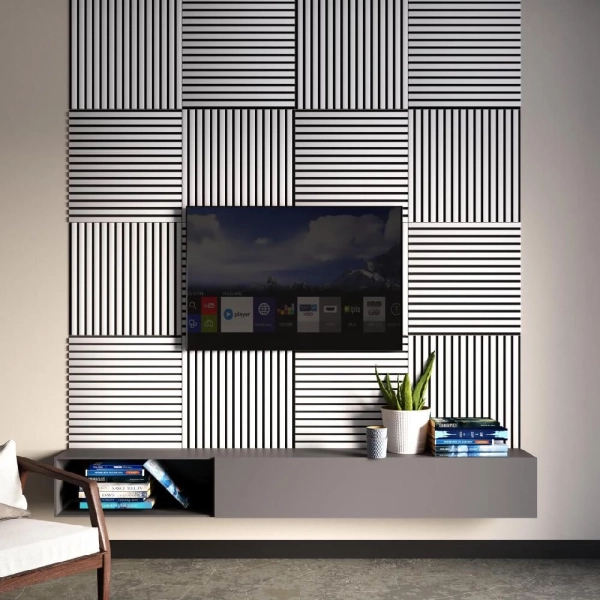 Панель Стеновая Акустическая Stella Comfort Standart Белый 600х600х9 (уп.1шт.)