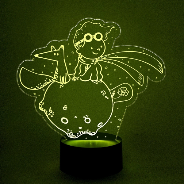 3D светильник  Принц, Лис и Роза