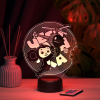 3D светильник  Чебурашка с вертолетом