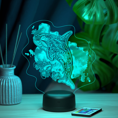 3D светильник  Светильник "Косатка"
