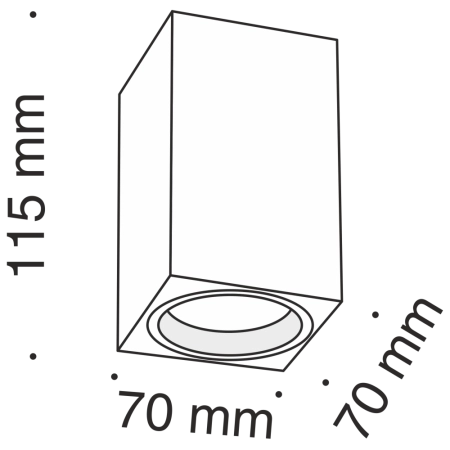 Потолочный светильник Technical C011CL-01W