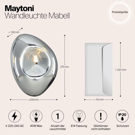 Настенный светильник (бра) Maytoni MOD306WL-01CH