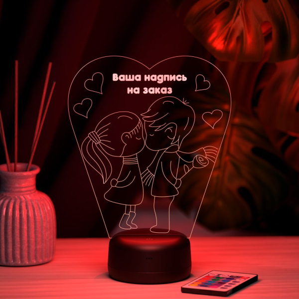 3D светильник  Светильник "Первая любовь"