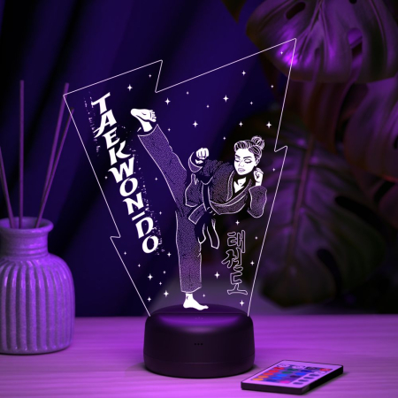 3D светильник  Светильник "Тхэквондо (Девочка)"