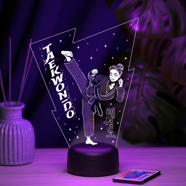 3D светильник  Светильник "Тхэквондо (Девочка)"