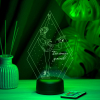 3D светильник  Светильник "Фигуристка"