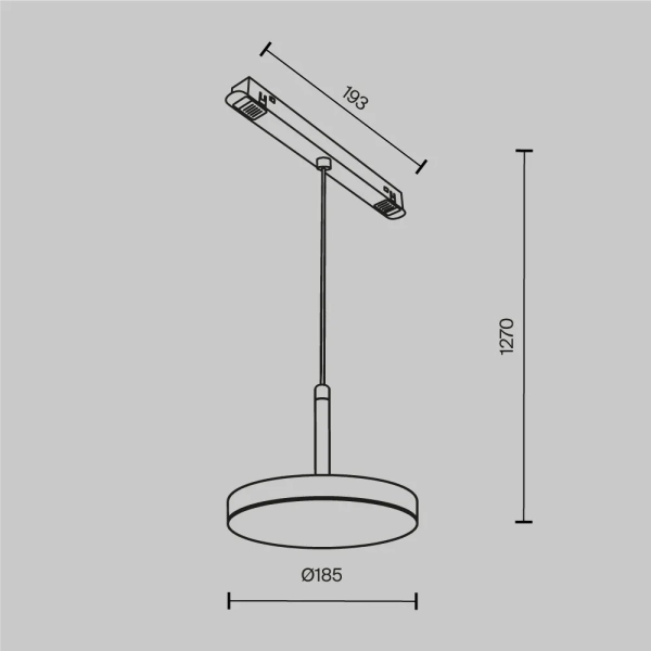 Трековый светильник Technical TR123-2-15W4K-B