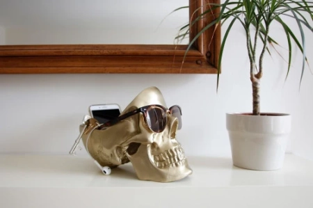 Органайзер для мелочей skull, золотой