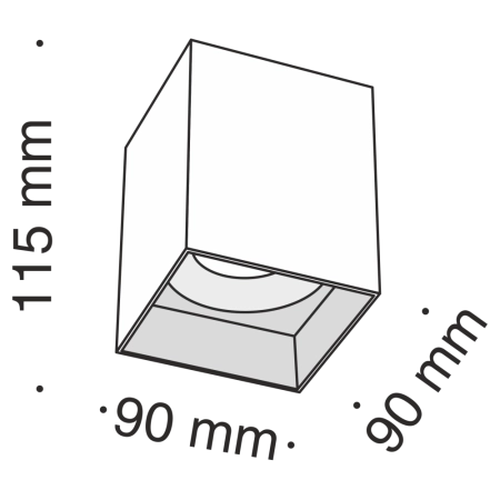 Потолочный светильник Technical C015CL-01W