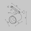 Трековый светильник Technical TR243-4-18WTW-DD2-B