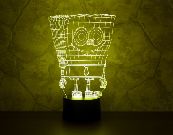 3D светильник  Спанч Боб