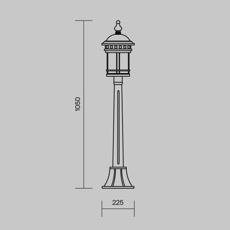 Ландшафтный светильник Outdoor O031FL-01BR