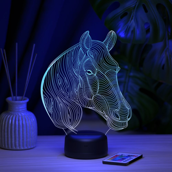 3D светильник  Светильник "Лошадь с гривой"