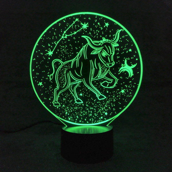 3D светильник  Зодиак - Телец