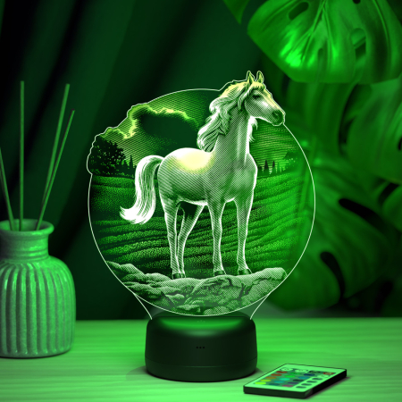 3D светильник  Светильник "Конь"