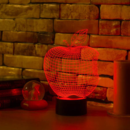3D светильник  Яблоко - Apple
