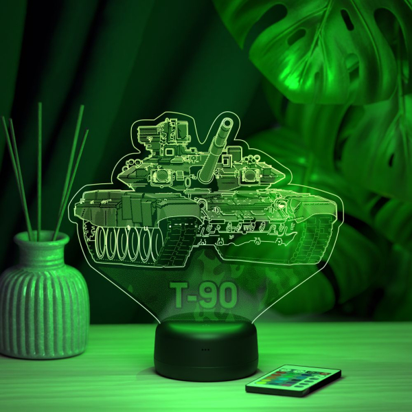 3D светильник  Светильник "Танк Т-90"