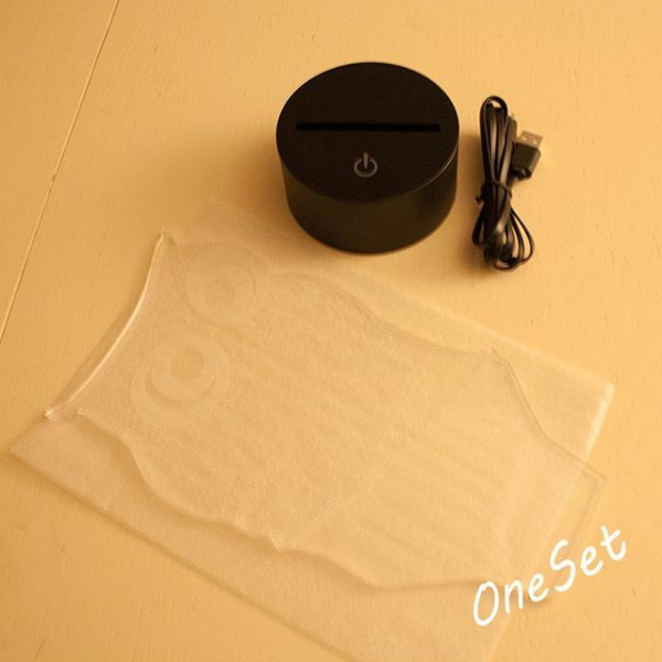 3D светильник  Пластина с любым рисунком для светильников