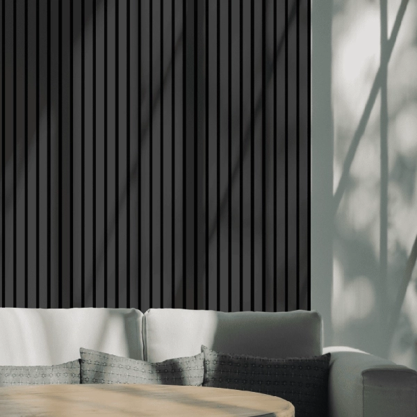 Панель Стеновая Акустическая Stella Trend De Luxe Black Lead 2780х600х21 (уп.1шт.)