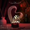 3D светильник  Светильник "Пара - Love"