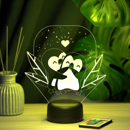 3D светильник  Светильник "Пингвинчики"